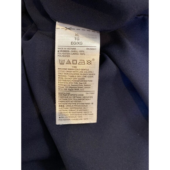 Gap Dress Plus Size XL Sleeveless Drawstring Waist Pockets Lined Flowy Cool - Picture 9 of 12